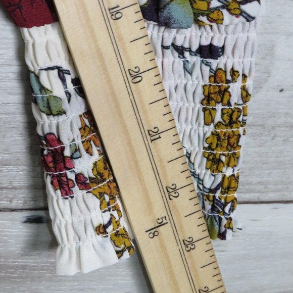 Cure* Women's Smock Top Turtle Neck Keyhole Back Long Sleeve Curved Hem~ Size XL - Picture 8 of 8